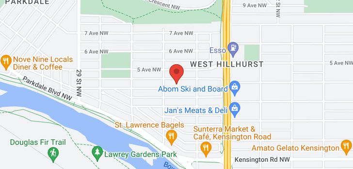 map of 2628 4 Avenue NW